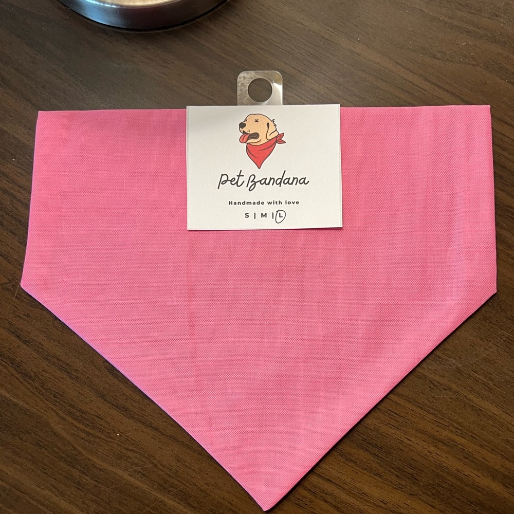 Pink Pet Bandana | Dog Bandana